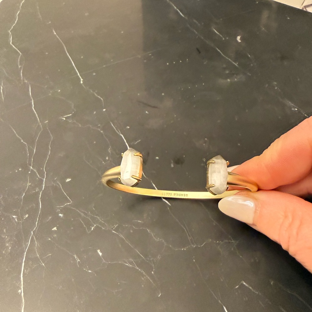 Kendra Scott Gold Bracelet with White Accents